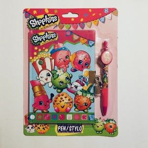 Shopkins Diary with pen lock and keys